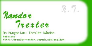 nandor trexler business card